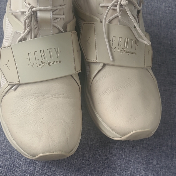 FENTY by Puma Women’s Cream High-Top Sneakers - Picture 6 of 6